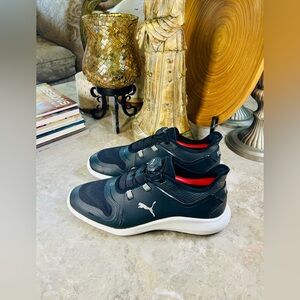 Puma Men's Ignite Fasten8 194541-02 Disc Golf Shoe Black/White Size 8.5US